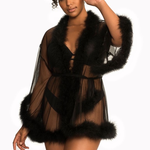 savage fenty fur robe